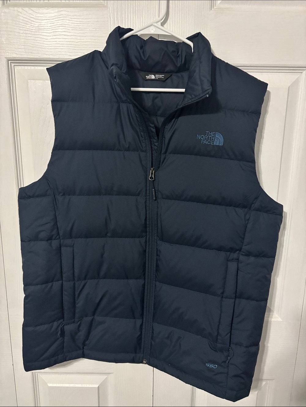 The North Face Men's Navy Quilted Down Vest Navy Blue